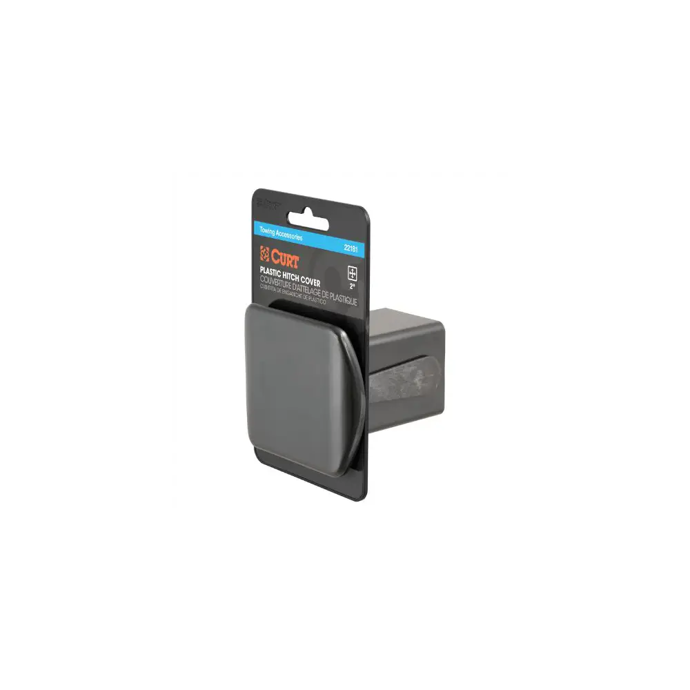 2" Black Plastic Hitch Tube Cover (Packaged) - CUR22181